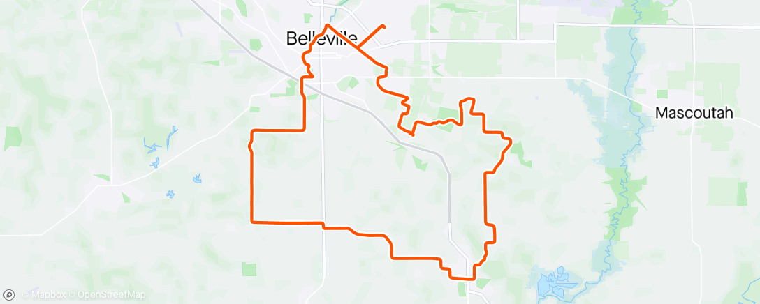 Mapa da atividade, Sunday Ride
