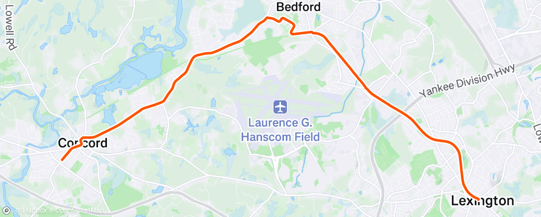 Map of the activity, Afternoon Ride