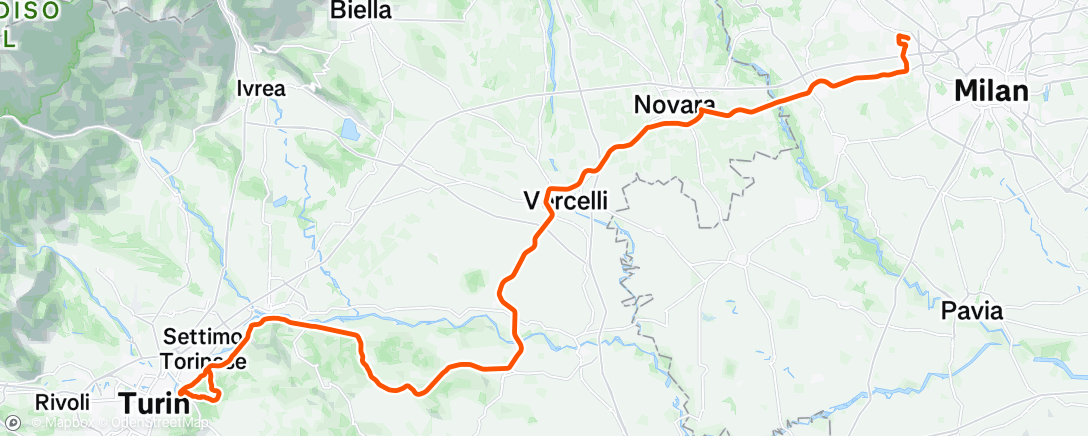 Map of the activity, Lunch Ride