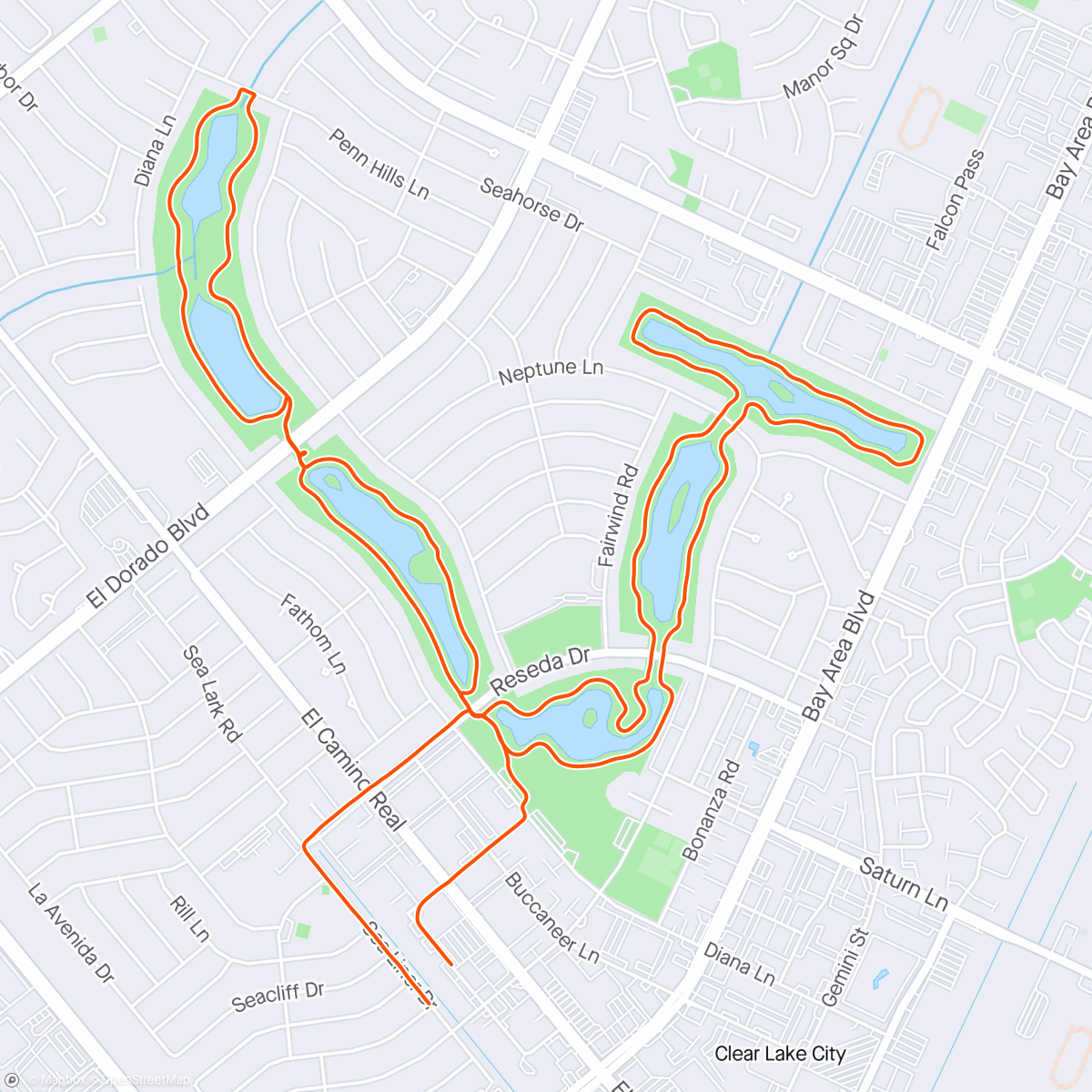 Map of the activity, Exploration Green