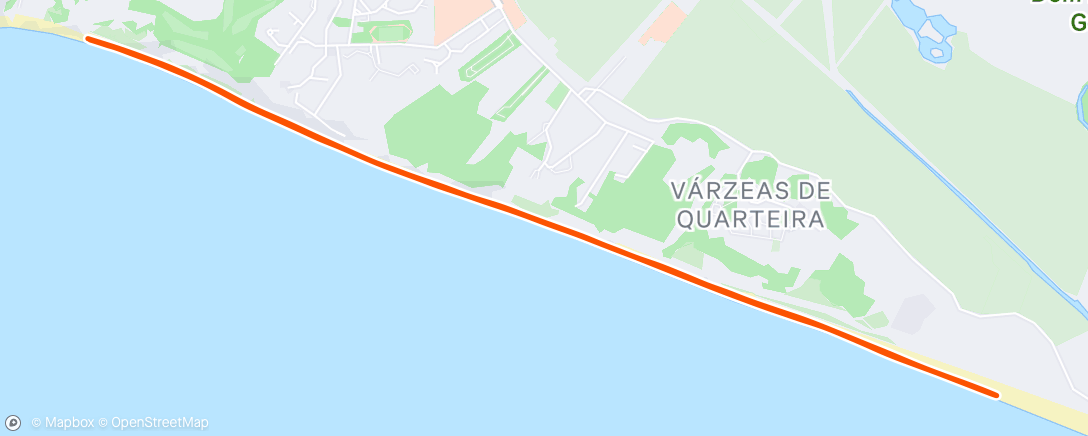 Map of the activity, Sunrise beach run 👌