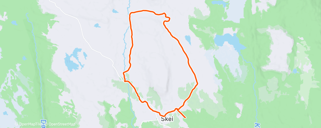 Map of the activity, Trått og flott på Skeikampen