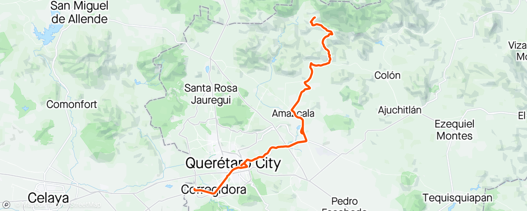 Map of the activity, Los Trigos