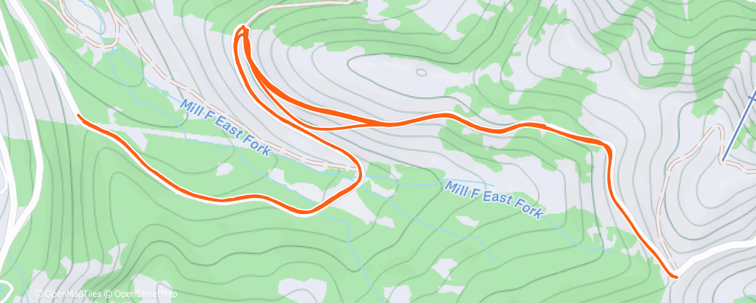 Map of the activity, Ski de randonnée le matin