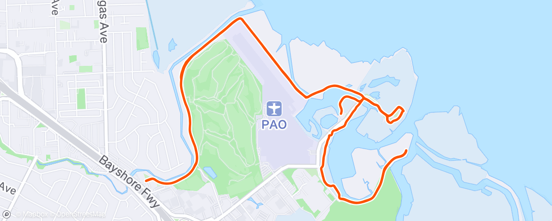 Map of the activity, Baylands with the bunnies