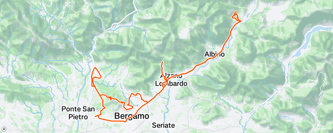 Map of the activity, Giro mattutino