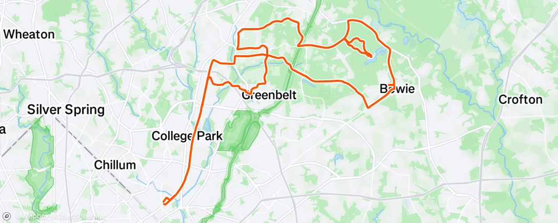 Map of the activity, Morning Ride