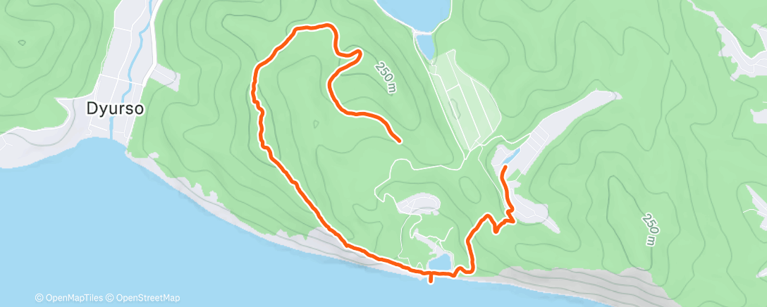 Map of the activity, Утренний забег