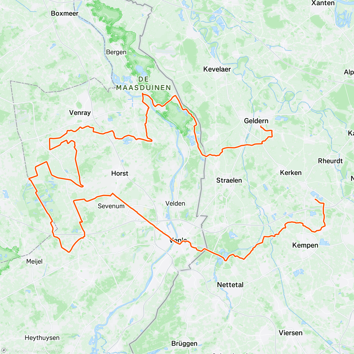 Map of the activity, Intensives Training im Schwellenbenbereich mit Christian und Niklas 🚲