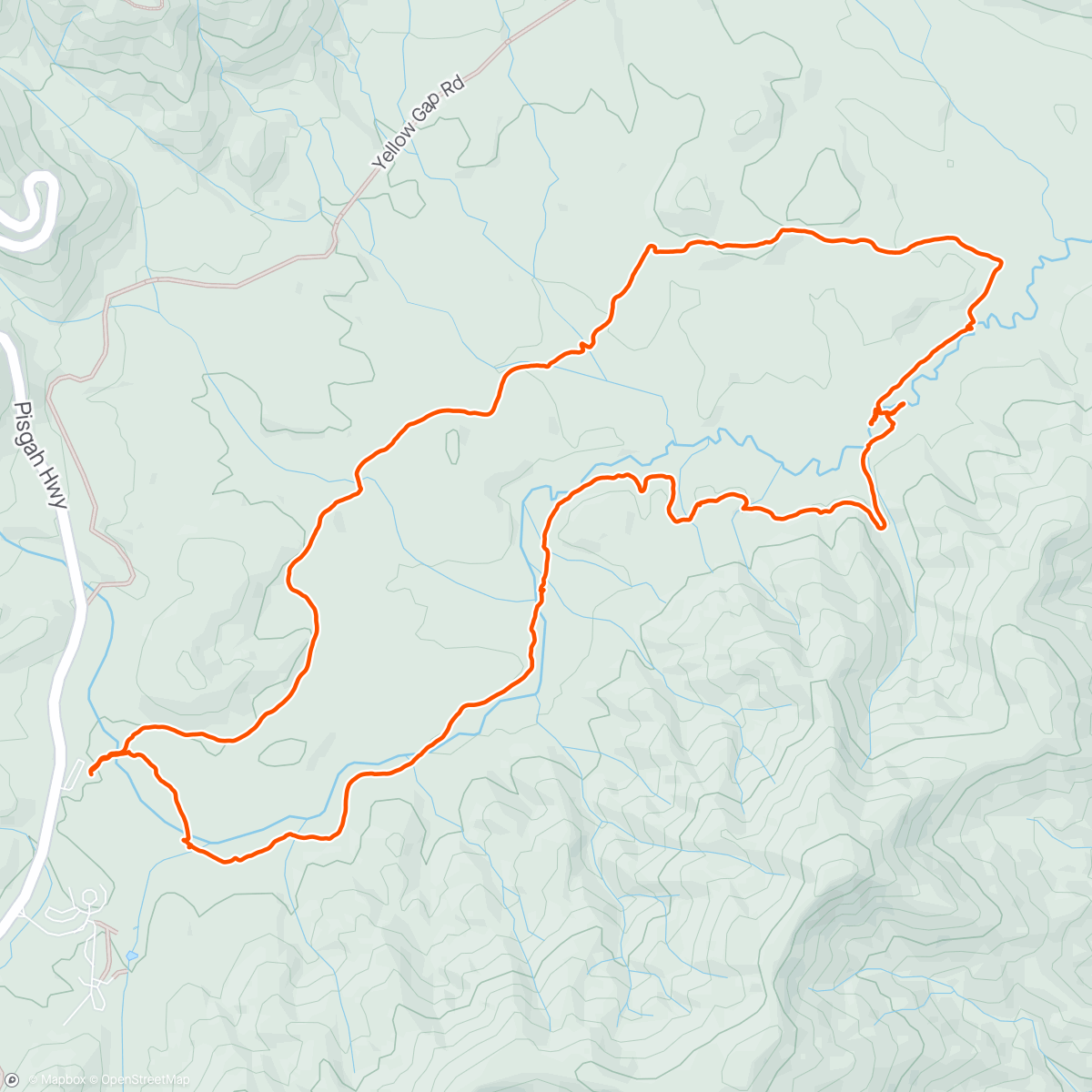 Map of the activity, Pink Beds loop