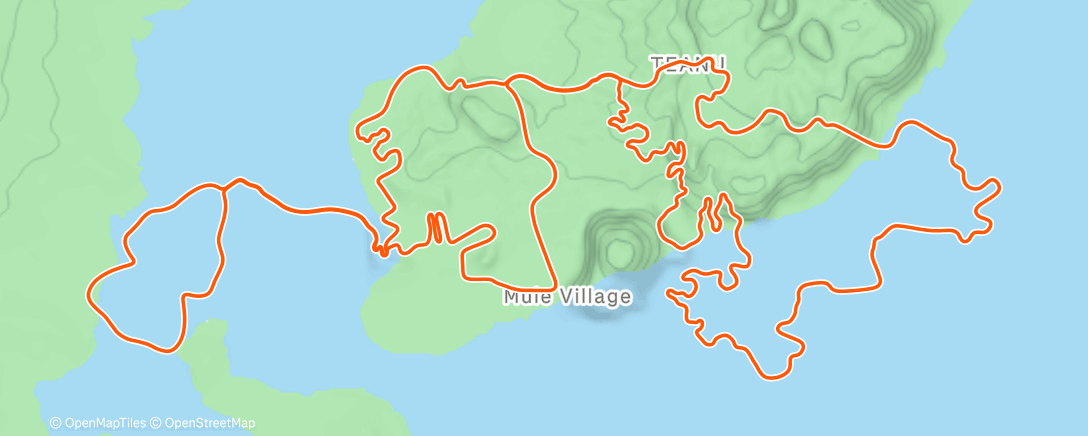 Map of the activity, Zwift - Red Unicorn on Watts of the Wild in Watopia