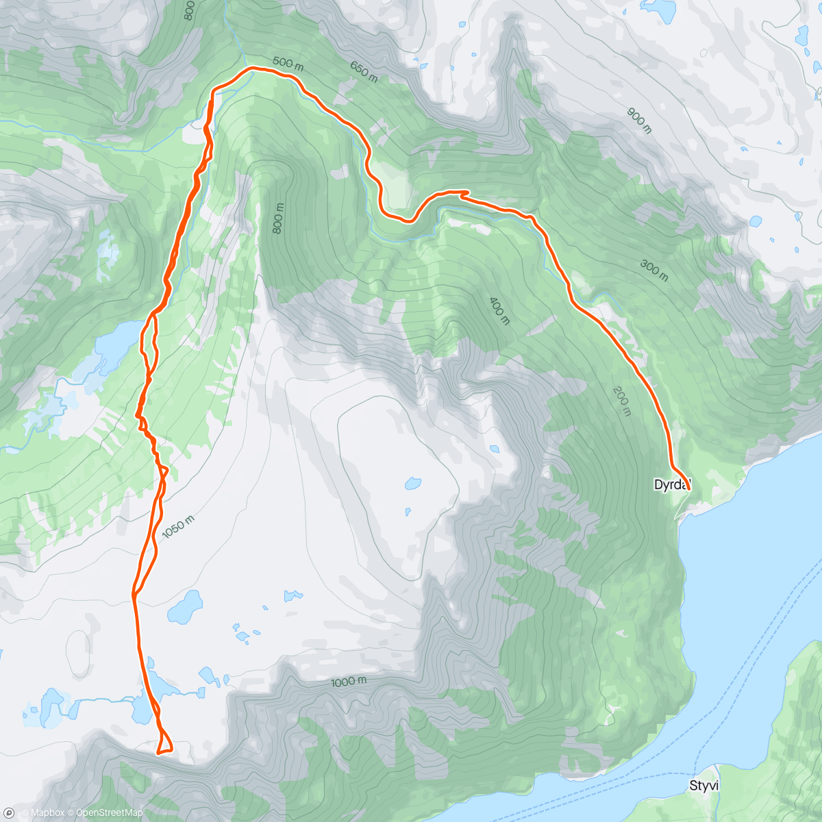 Mappa dell'attività Morning Backcountry Ski