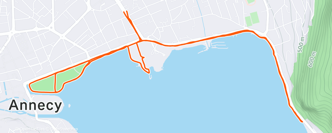 Map of the activity, 12X 15’´/45’´