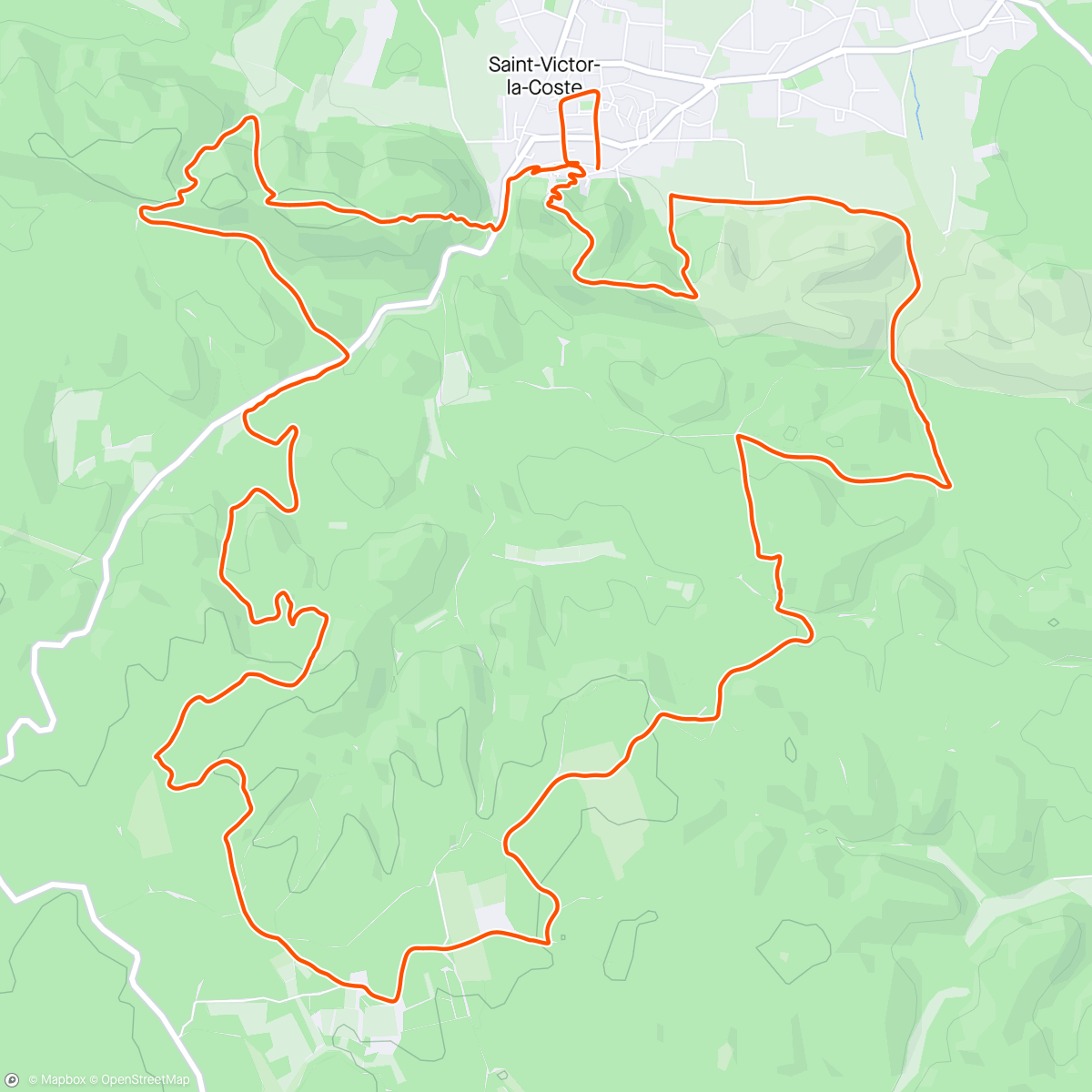 「Serre file du trail du castelas」活動的地圖