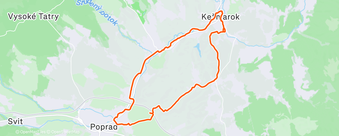 Карта физической активности (Poprad)