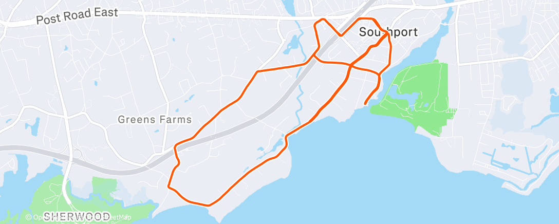 Map of the activity, Morning Run