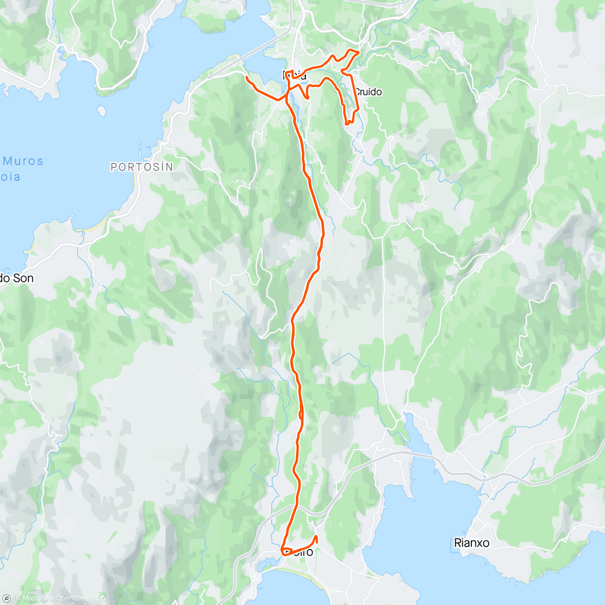 Map of the activity, Noia-Berrimes-Rot Testal