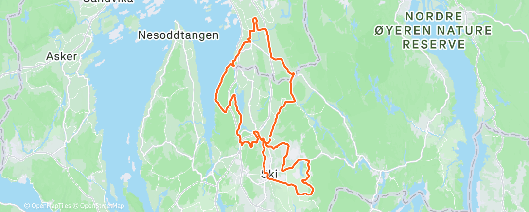 Map of the activity, Morning Ride
