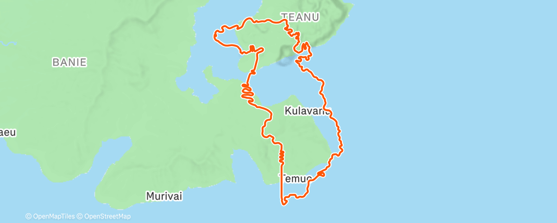 Карта физической активности (Zwift - Peak Performance in Watopia)