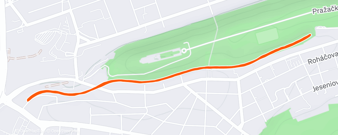 Map of the activity, Base Run