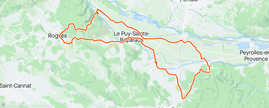 Map of the activity, Sortie le matin
