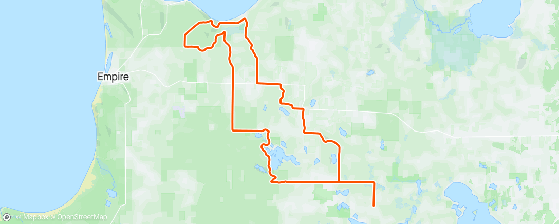 Map of the activity, Inspiration and Pearl Lake gravel
