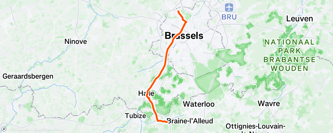 アクティビティ「Sortie vélo dans l'après-midi」の地図