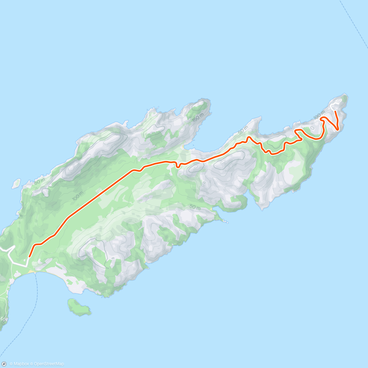 Map of the activity, Cap de Formentor, Mallorca (Rouvy)