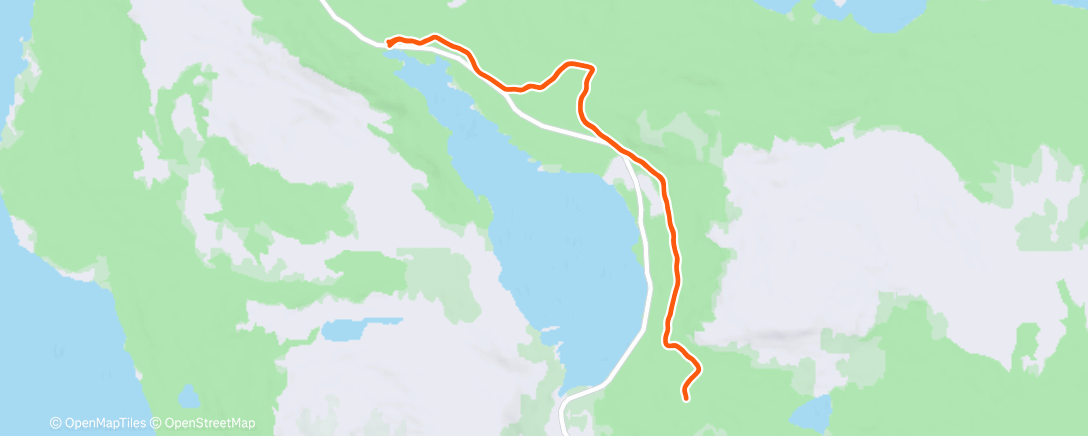 Map of the activity, Lunch Nordic Ski