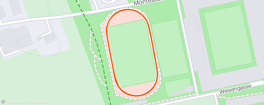 Map of the activity, Warming up before track