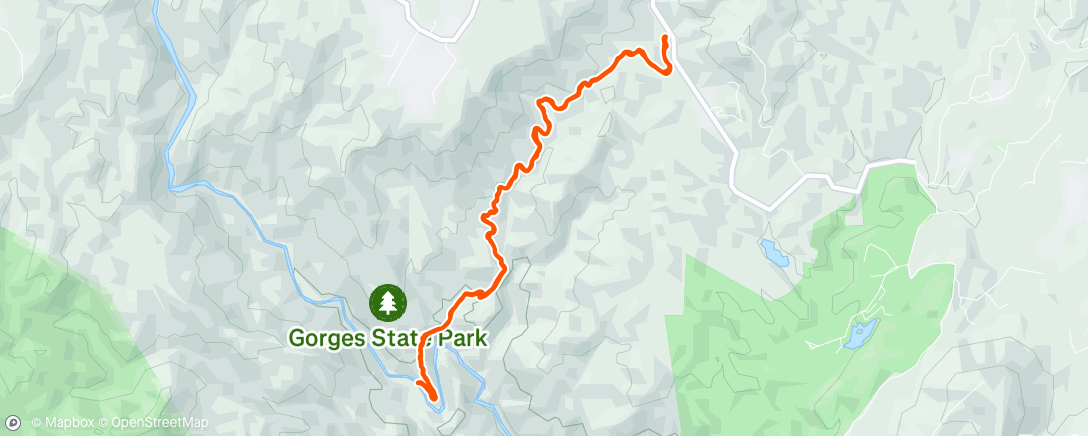 Map of the activity, Evening Mountain Bike Ride