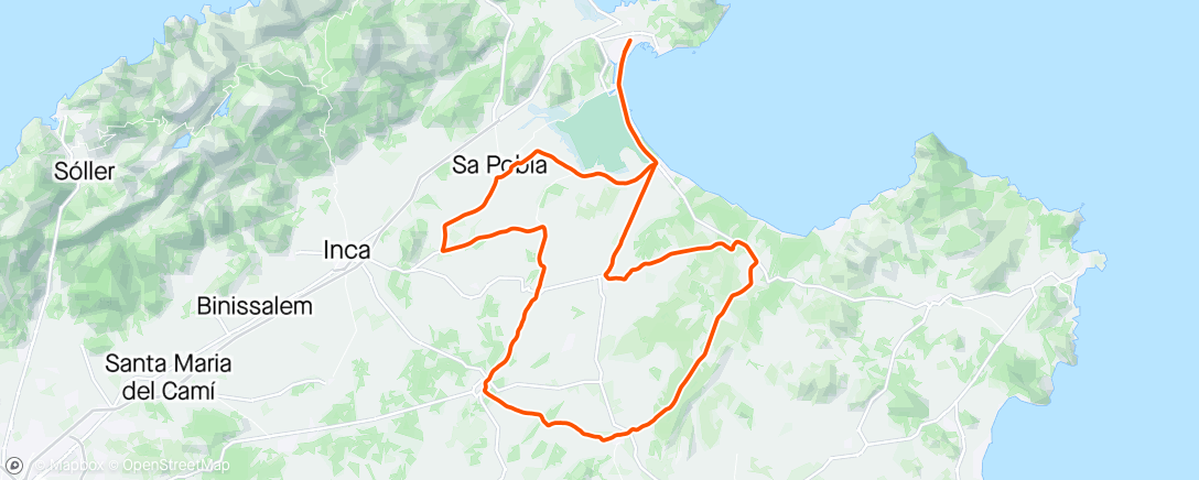 Mapa de la actividad, Mallorca dag 2: De Gandchos op verplaatsing