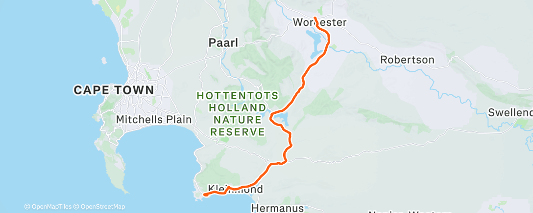 Map of the activity, Morning Ride