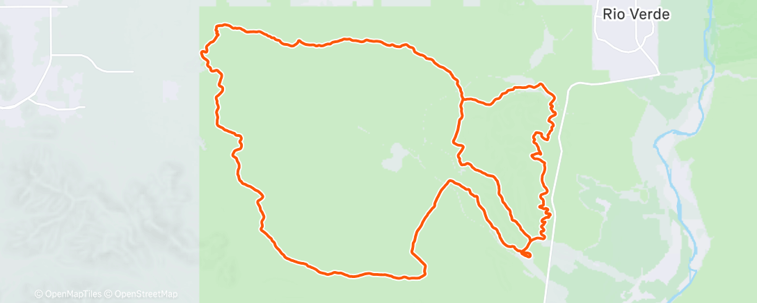 Map of the activity, Javelina 100