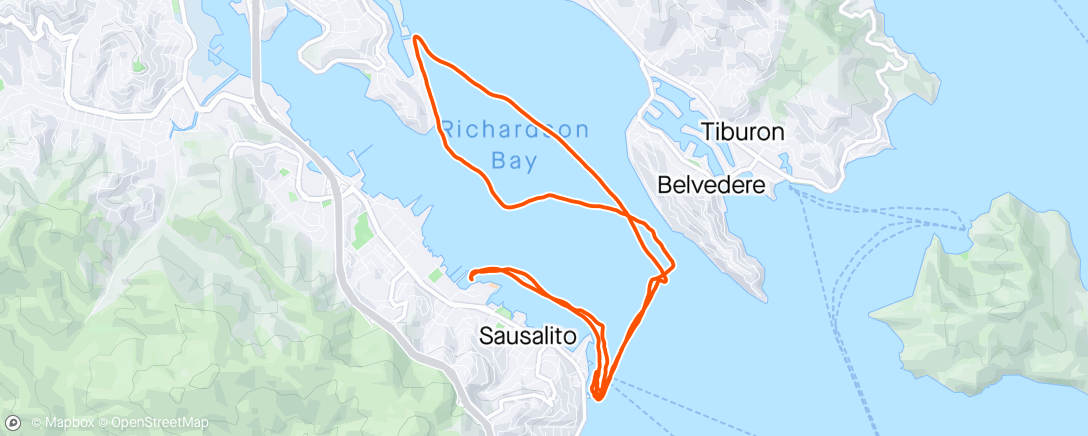 Map of the activity, Open water Regatta 2024 - Strawberry Course