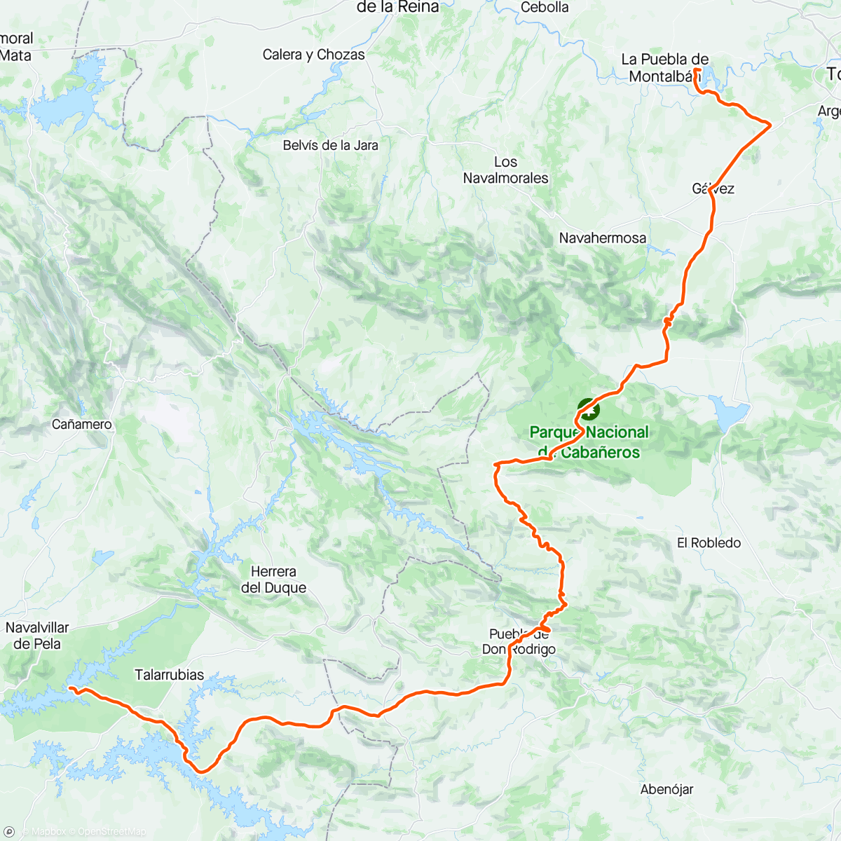 Map of the activity, Sortie vélo dans l'après-midi CP 4 à CP 6