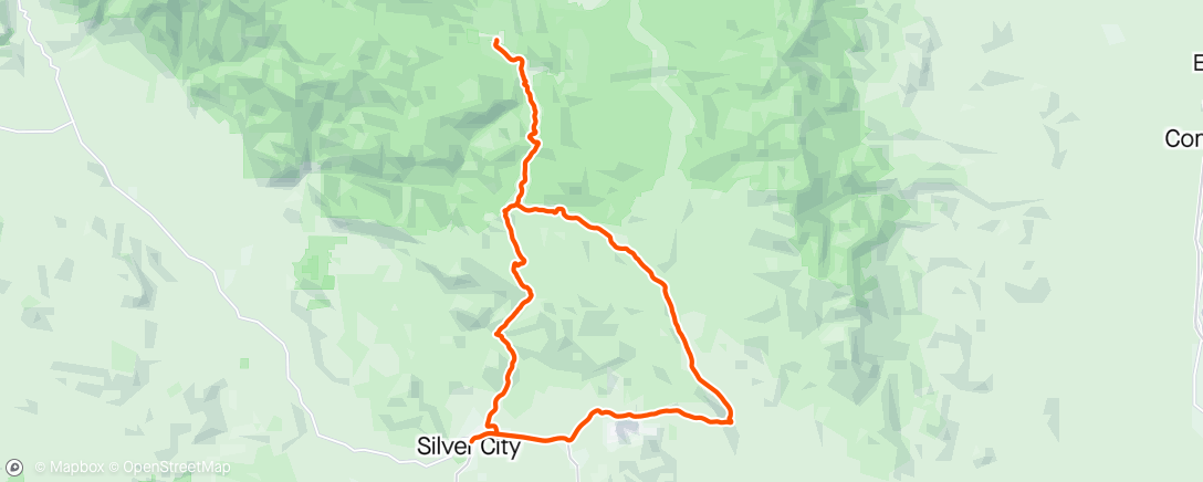 Map of the activity, Tour of the Gila stage 5