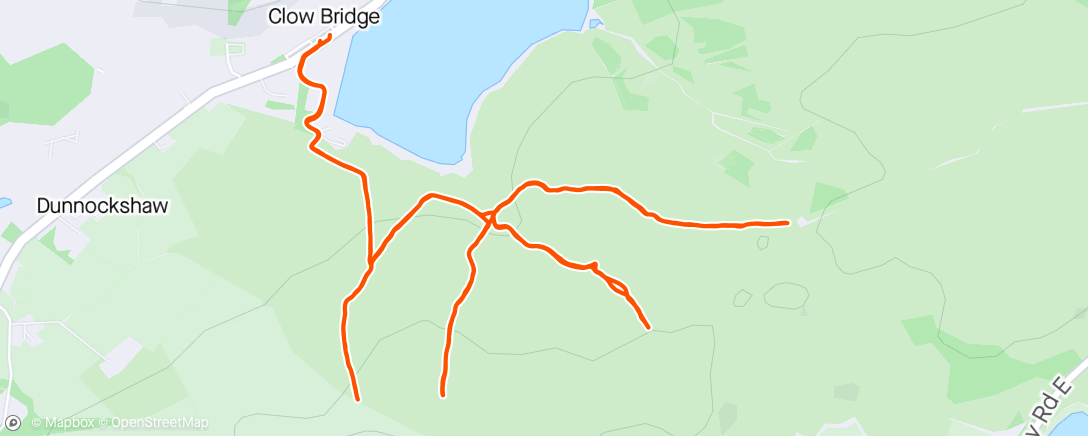 Map of the activity, Some hilly tempo