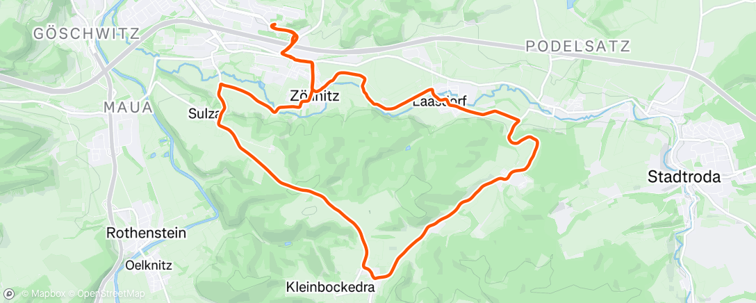 Map of the activity, Rennrad