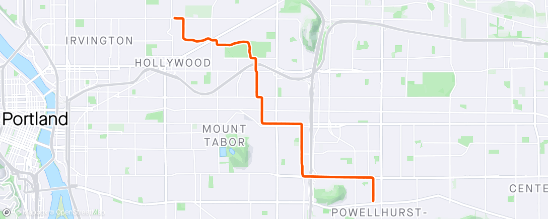 Map of the activity, Moist Morning Ride