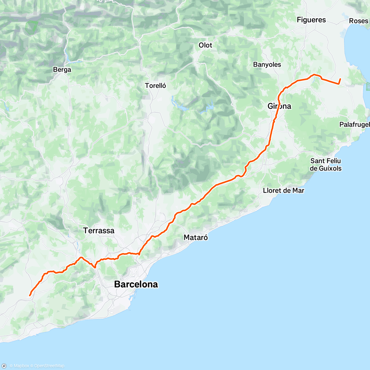 Carte de l'activité tres