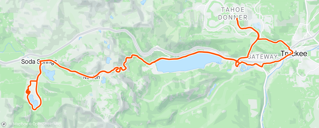 Map of the activity, Serene Lakes