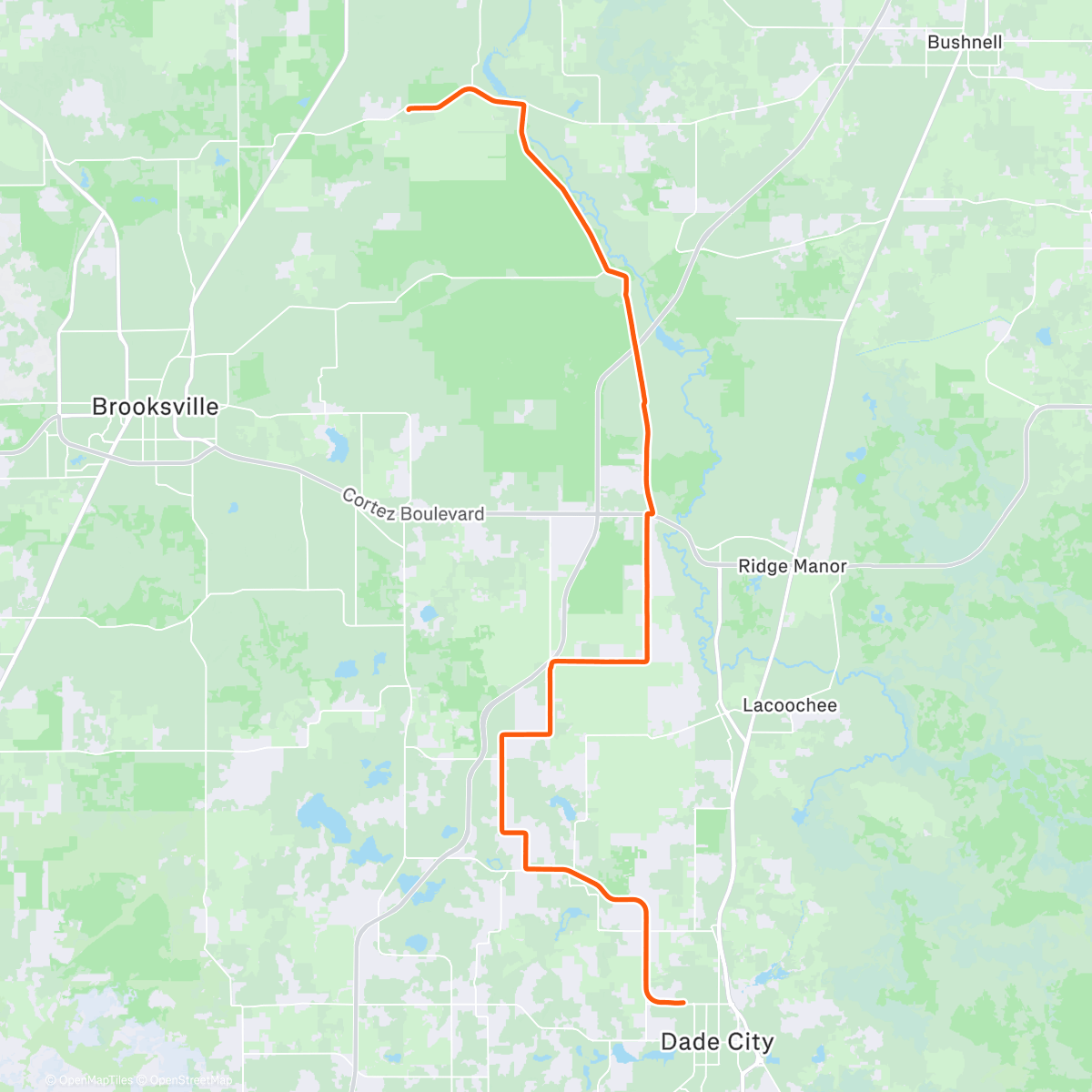 Map of the activity, ROUVY - GF Florida | USA