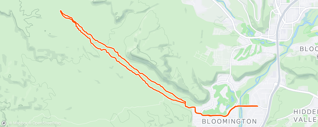 Map of the activity, Morning Ride