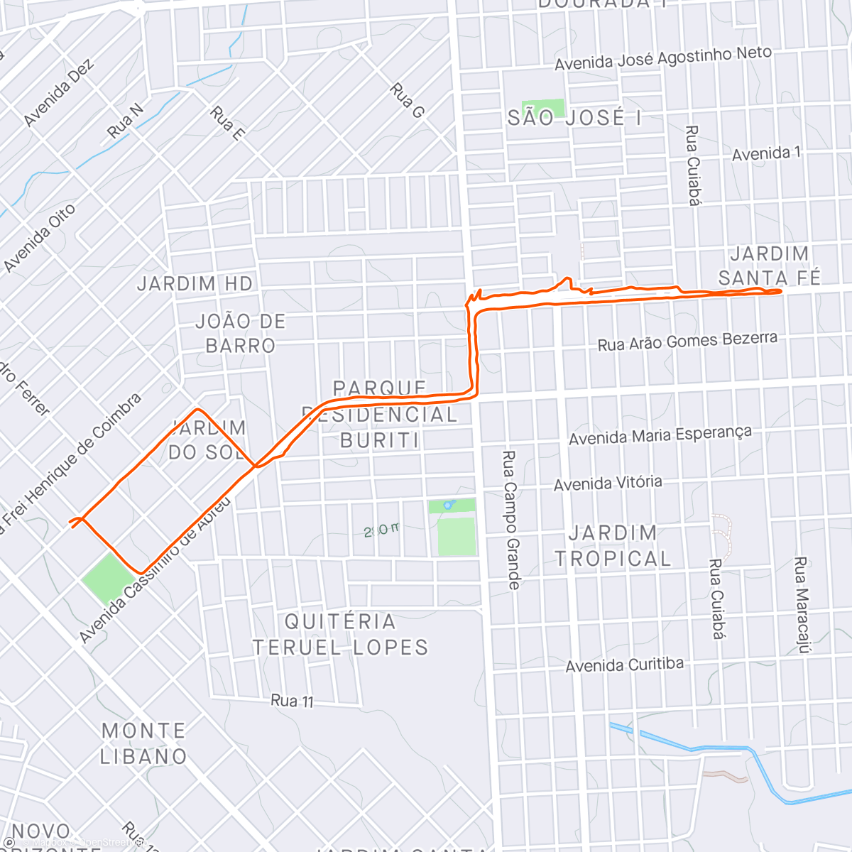Map of the activity, 1º pedal com a esposa 👩🏽‍❤️‍👨🏻