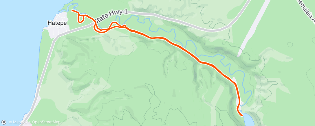 Map of the activity, Morning Run
