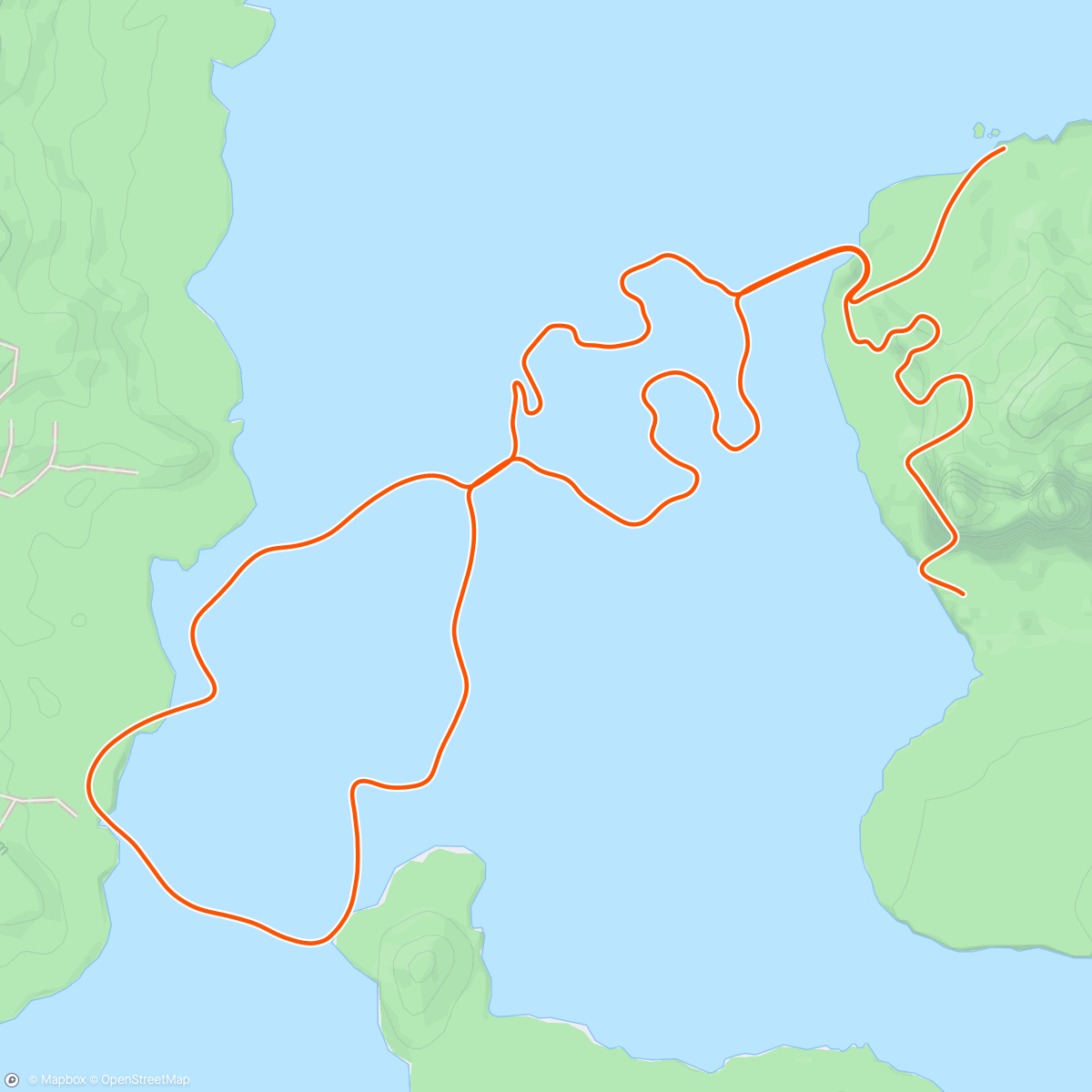 Map of the activity, Zwift - Triple Twist in Watopia