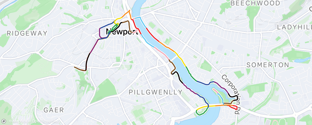 Map of the activity, Riverfront