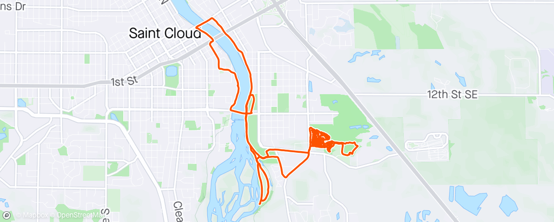 Map of the activity, Tour of the east side trails