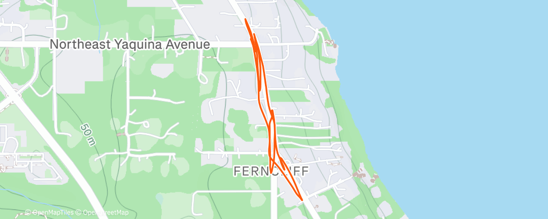 Map of the activity, Lunch Run